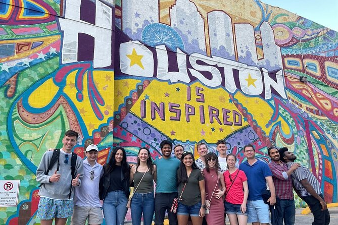A diverse crowd of people at a festival in Houston, representing the city's multiculturalism.